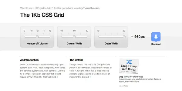 Bdw css the 1kb grid