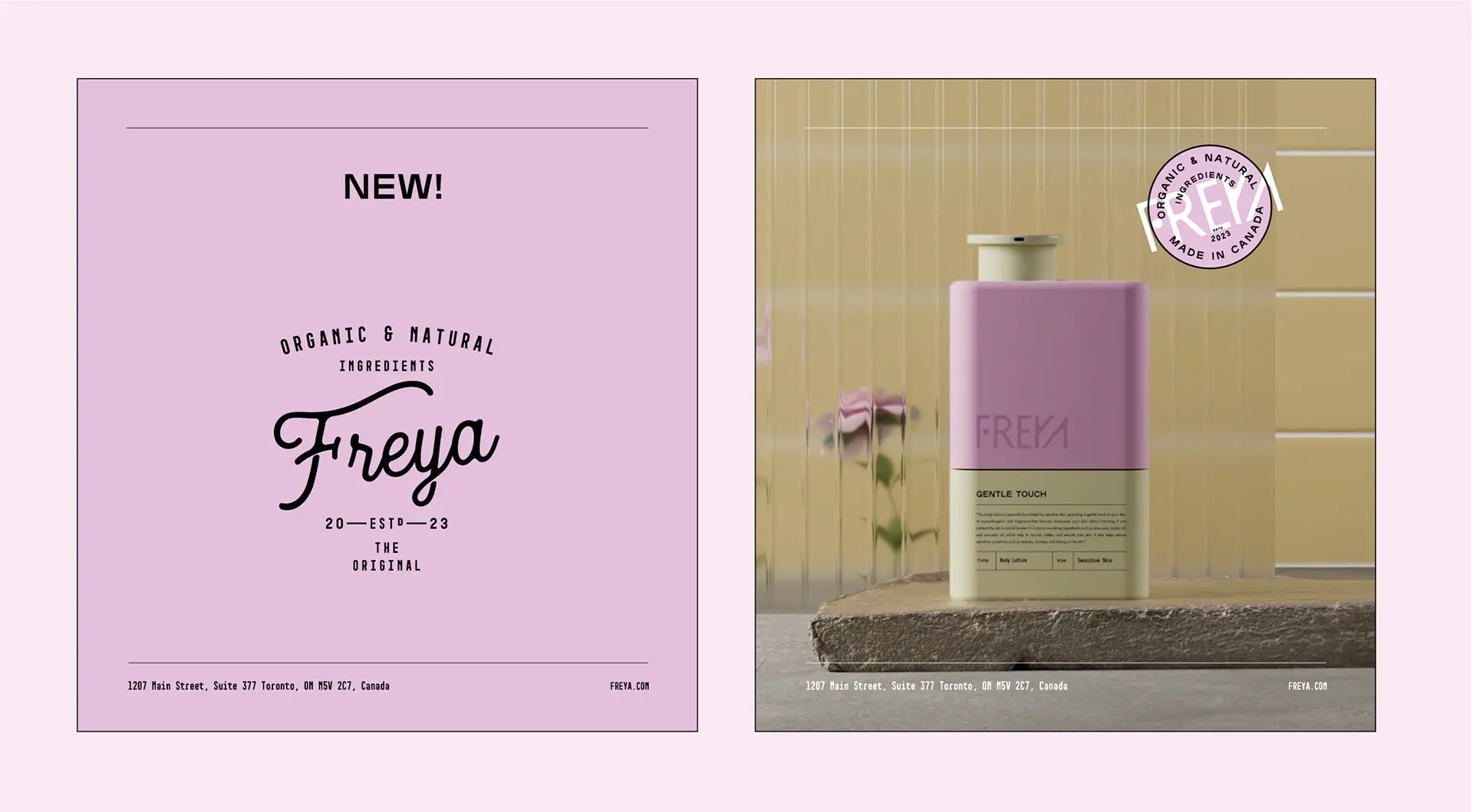 Blogduwebdesign graphisme inspiration branding cosmetiques freya