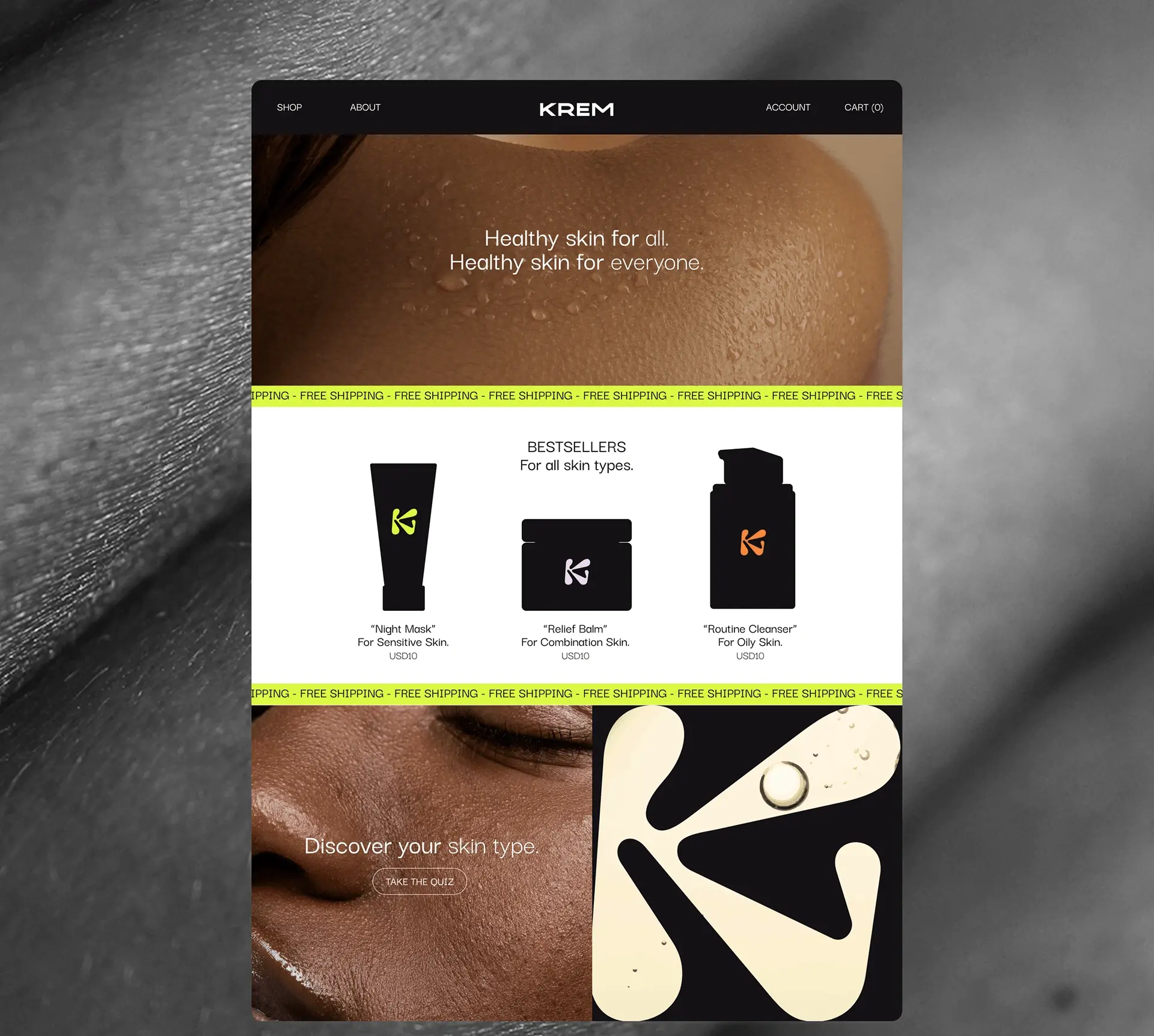 Blogduwebdesign graphisme inspiration branding cosmetiques krem