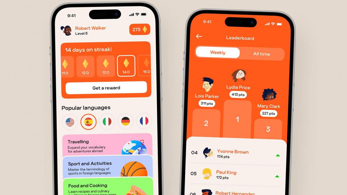 22 idées de design UI d'applications mobiles éducatives