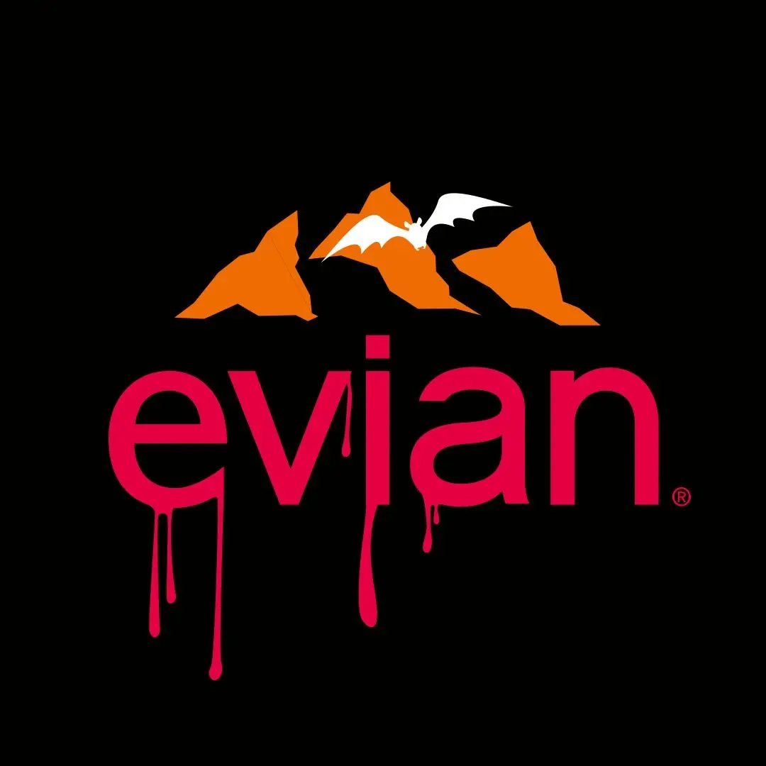 Blogduwebdesign inspiration graphique logos marques facon halloween evian