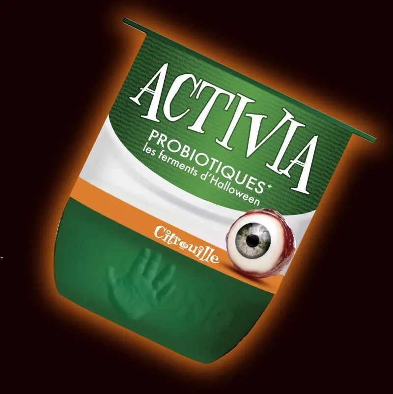 Blogduwebdesign inspiration graphique packaging marques facon halloween activia