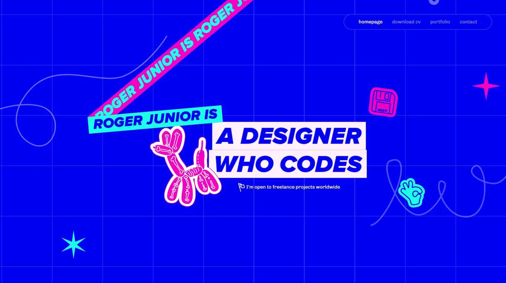 Blogduwebdesign inspiration graphique sites background interactif original roger junior