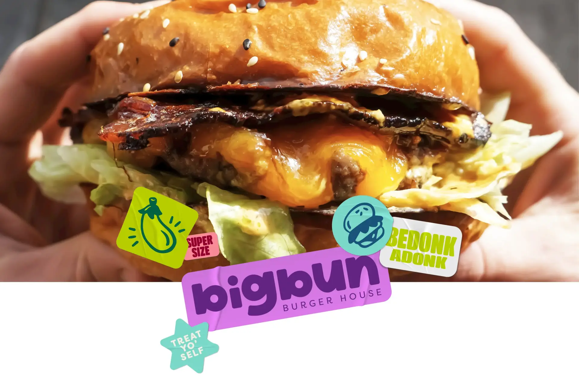 Blogduwebdesign inspiration graphisme branding burger big bun