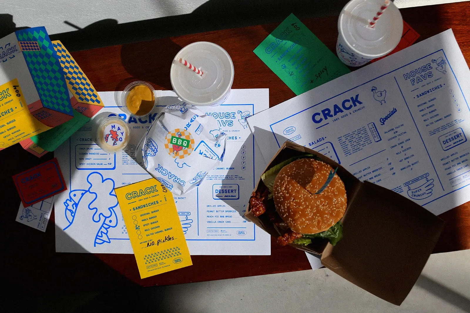 Blogduwebdesign inspiration graphisme branding burger crack