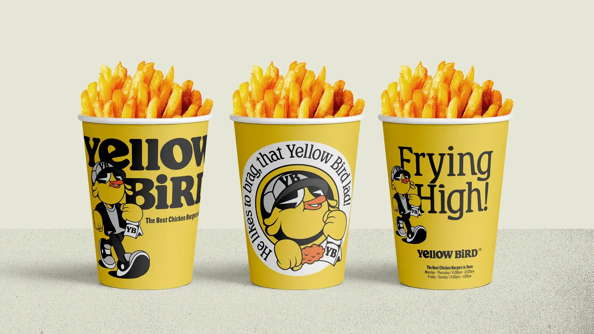 Blogduwebdesign inspiration graphisme branding burger yellow bird 3