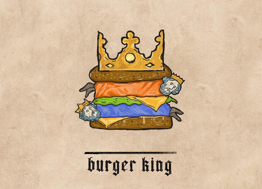 Blogduwebdesign inspiration logos modernes medival burger king