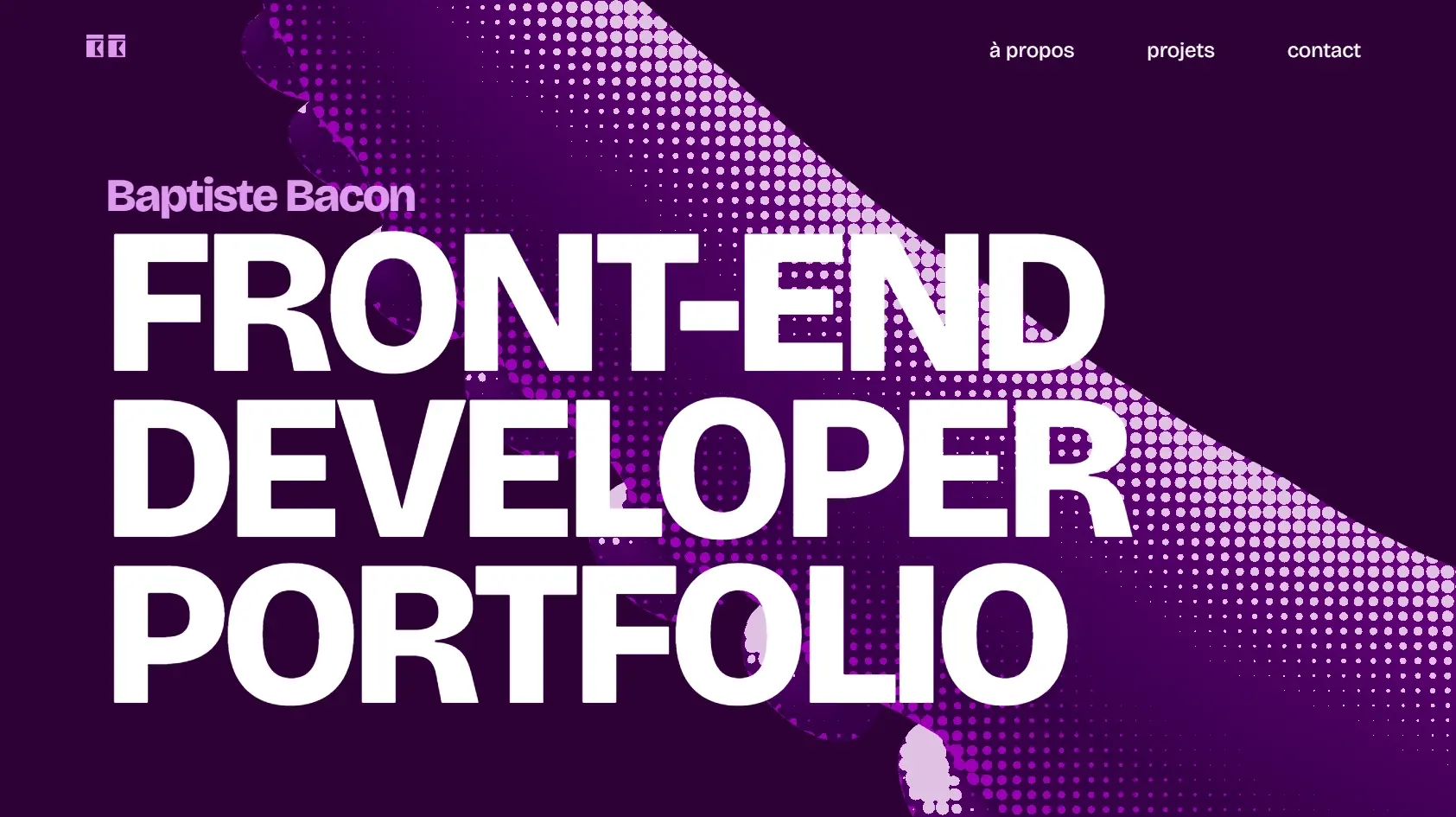 Blogduwebdesign inspiration portfolio webdesigner developpeur baptiste bacon