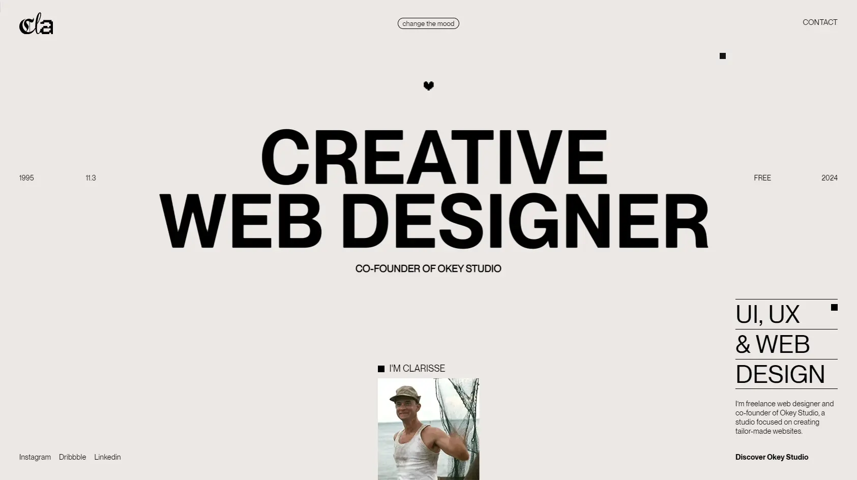 Blogduwebdesign inspiration portfolio webdesigner developpeur clarisse michard