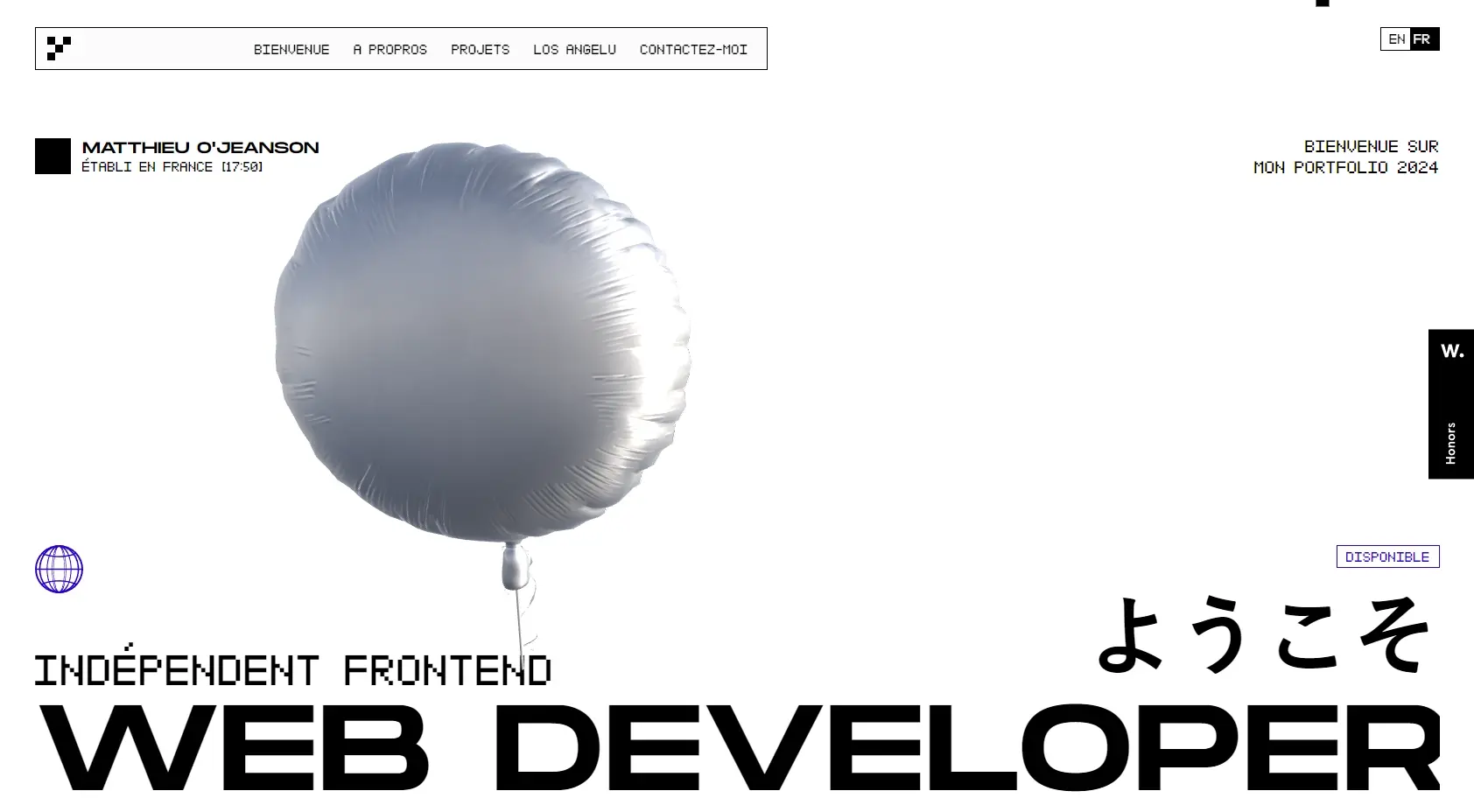 Blogduwebdesign inspiration portfolio webdesigner developpeur matthieu o jeanson