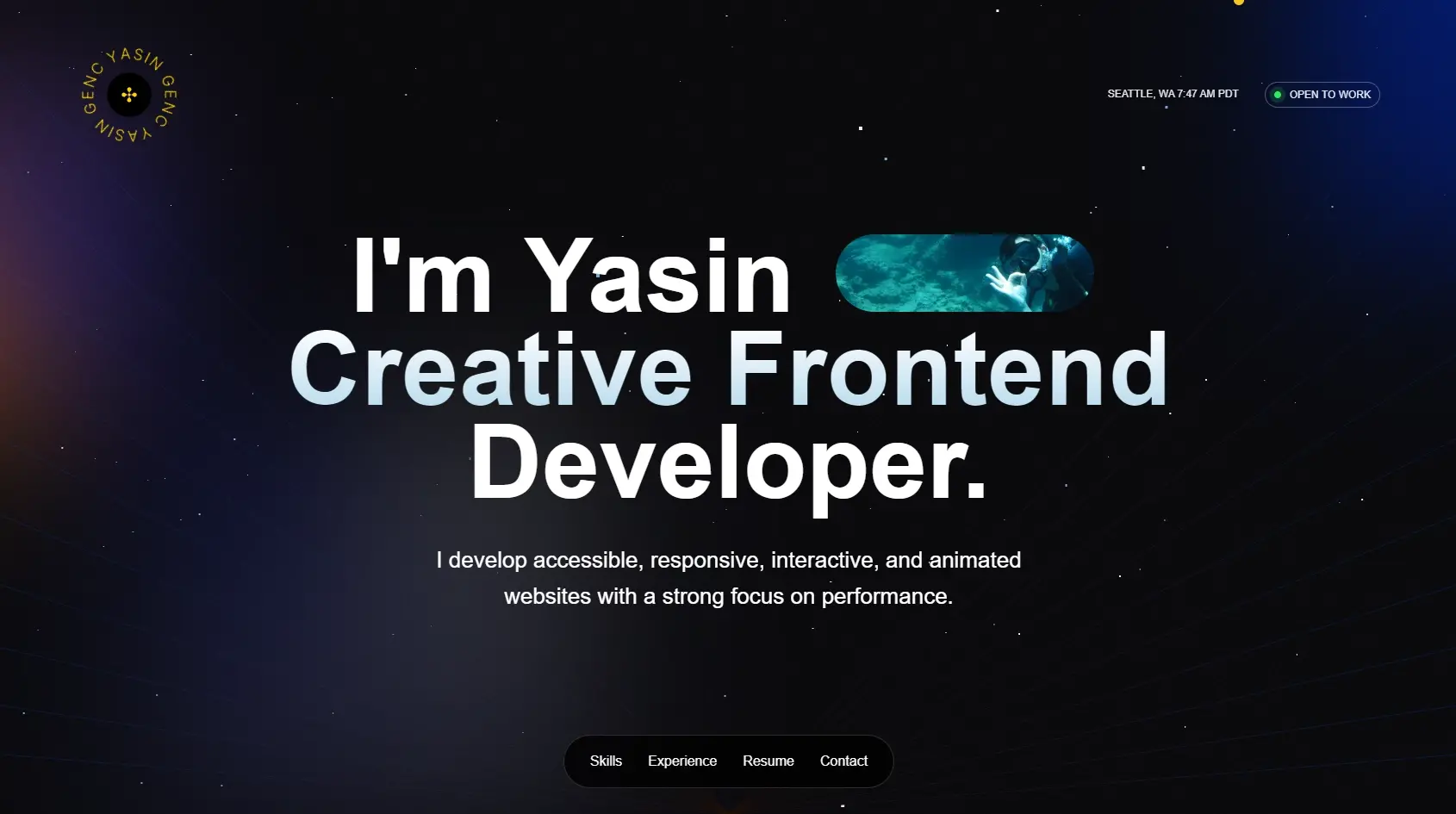 Blogduwebdesign inspiration portfolio webdesigner developpeur yasin genc