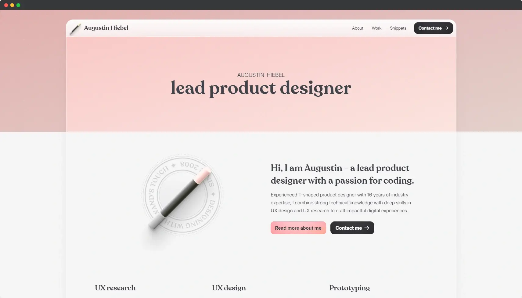 Blogduwebdesign inspiration web portfolio product designer augustin heibel