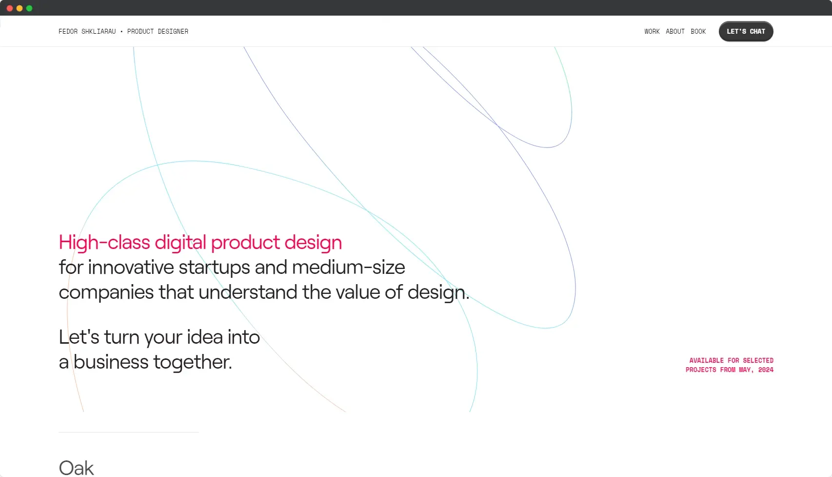 Blogduwebdesign inspiration web portfolio product designer fedor shkliarau