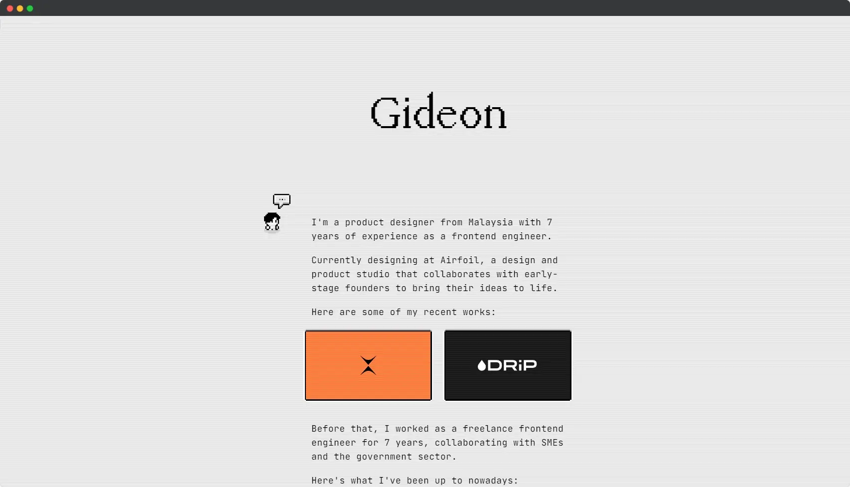 Blogduwebdesign inspiration web portfolio product designer gideon