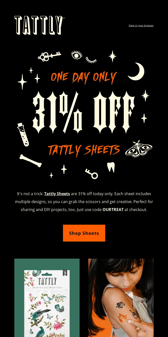 Blogduwebdesign newsletter halloween guide pratique remise tattly