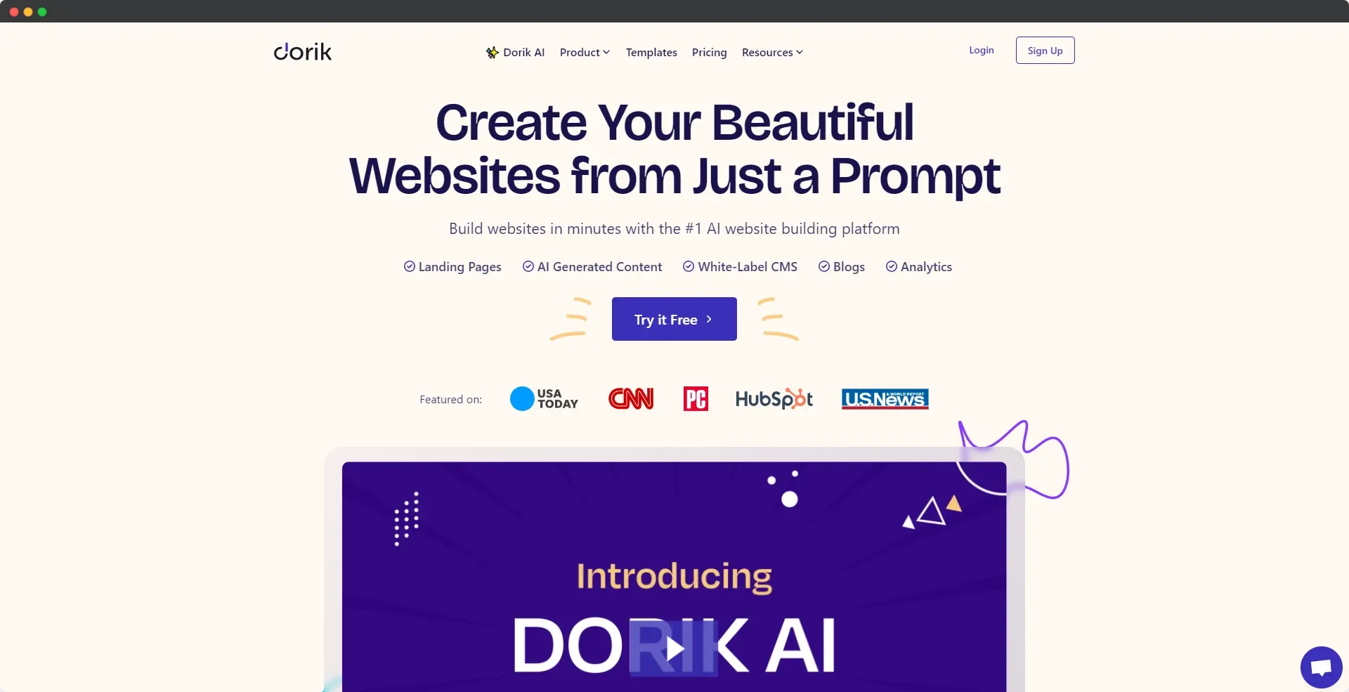 Blogduwebdesign outils tech no code creation site web dorik