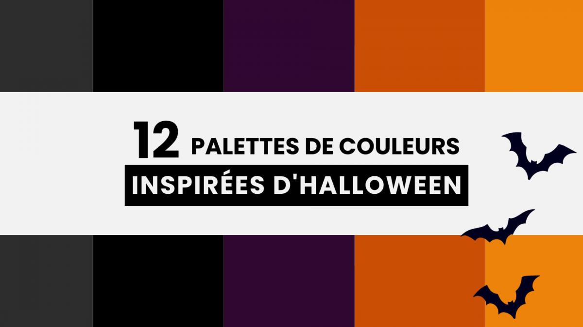 12 palettes de couleurs inspirées d'Halloween