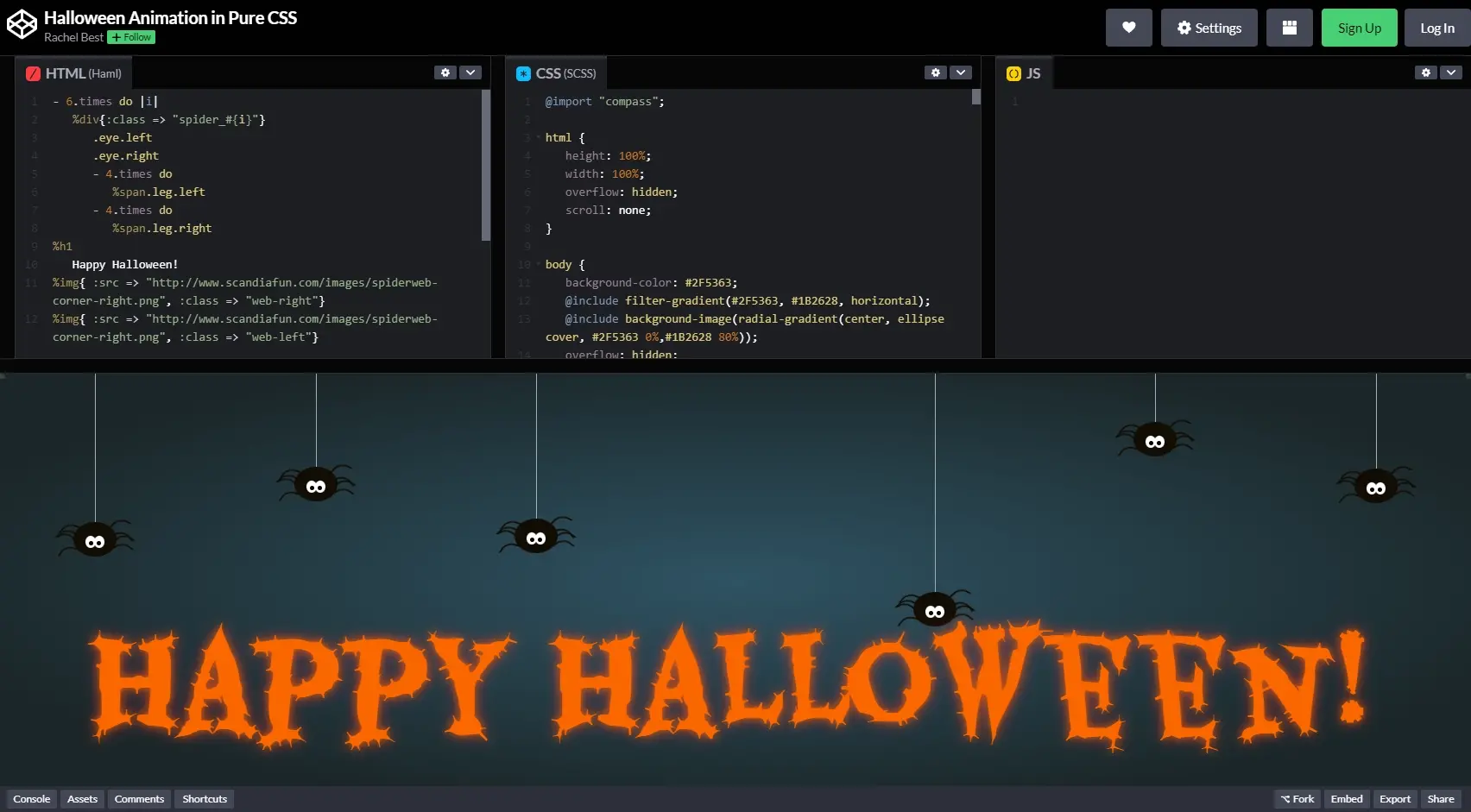 Blogduwebdesign relooker site web halloween fond animation css