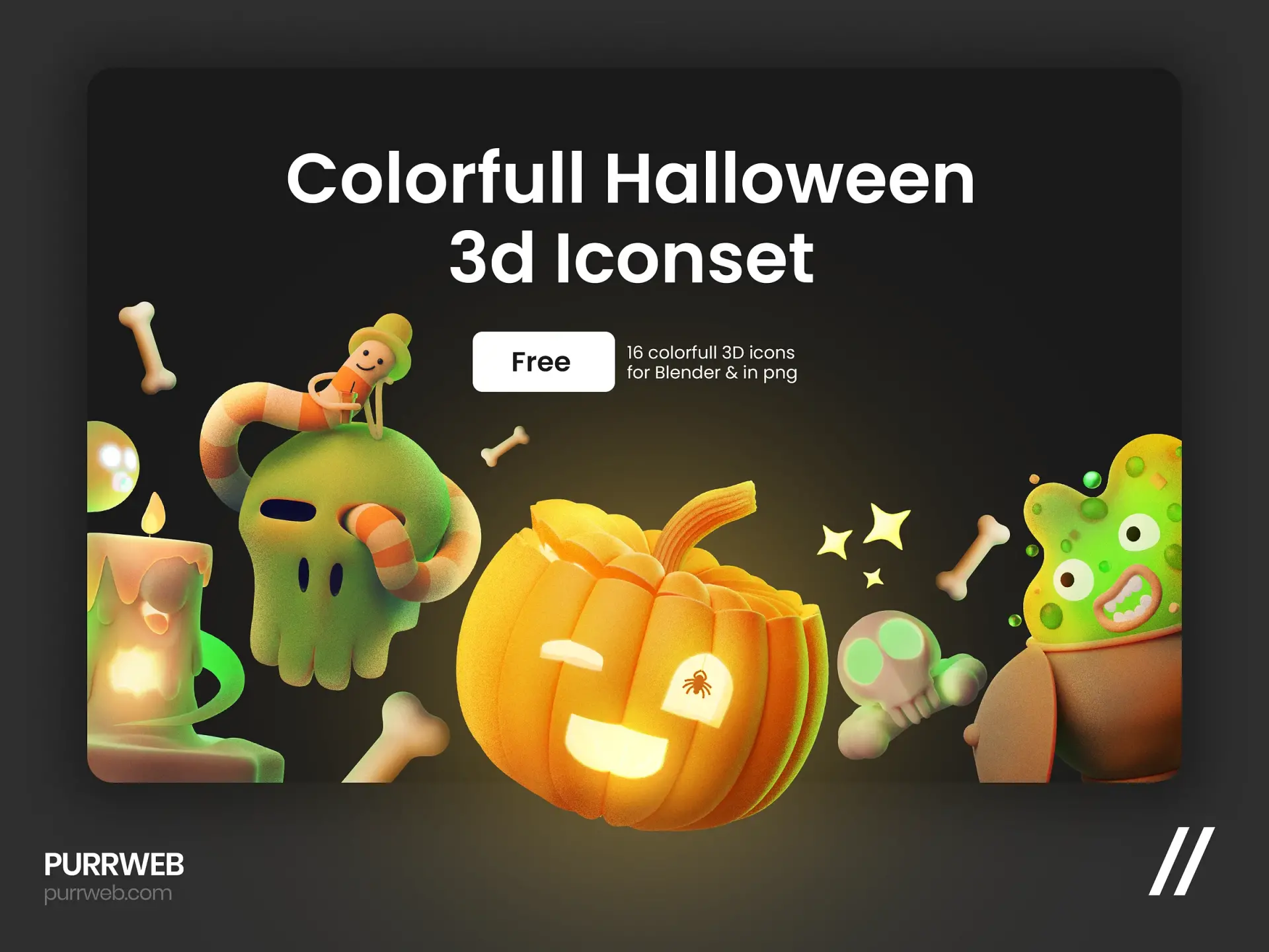 Blogduwebdesign ressources gratuites adobe colorfull icon 3d set halloween