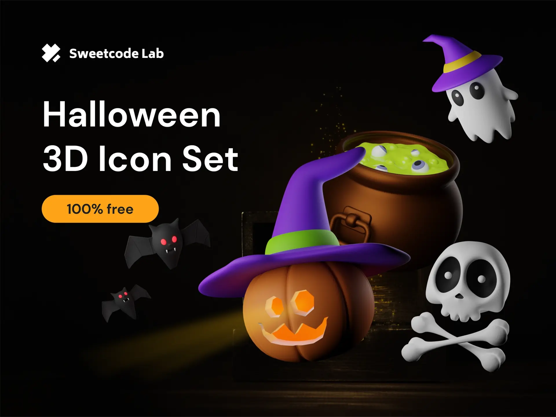 Blogduwebdesign ressources gratuites adobe icones 3d set halloween