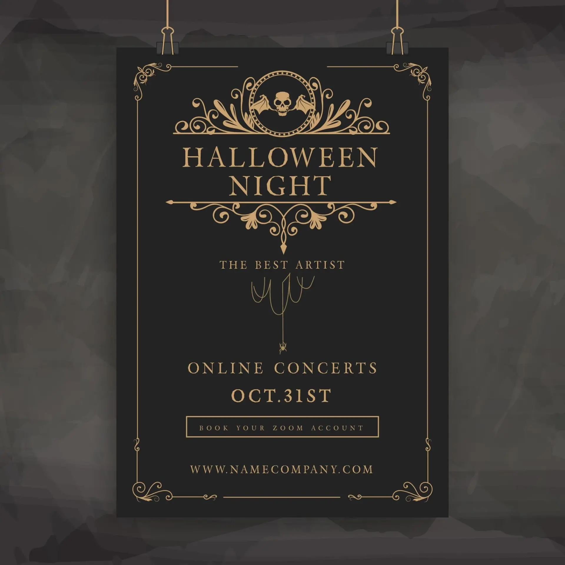 Blogduwebdesign ressources gratuites adobe template affiche concert halloween