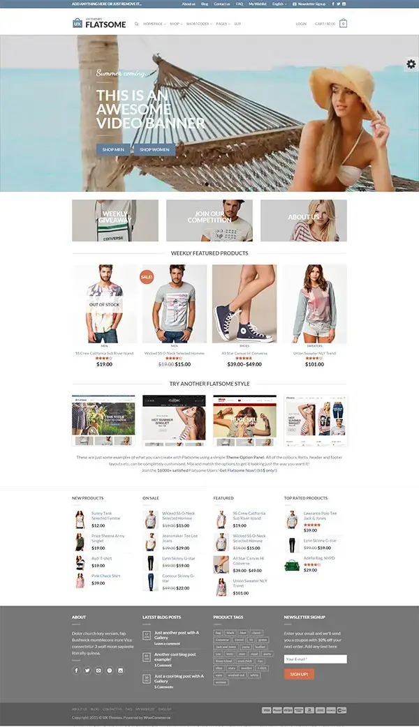 Flatsome responsive woocommerce