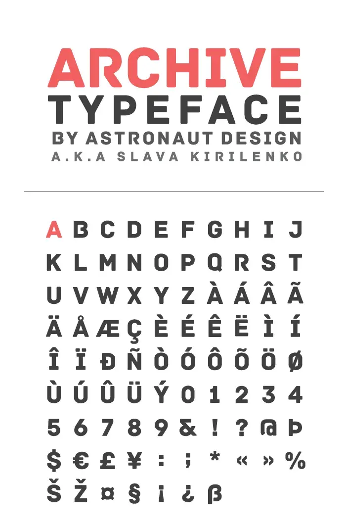 Font archive