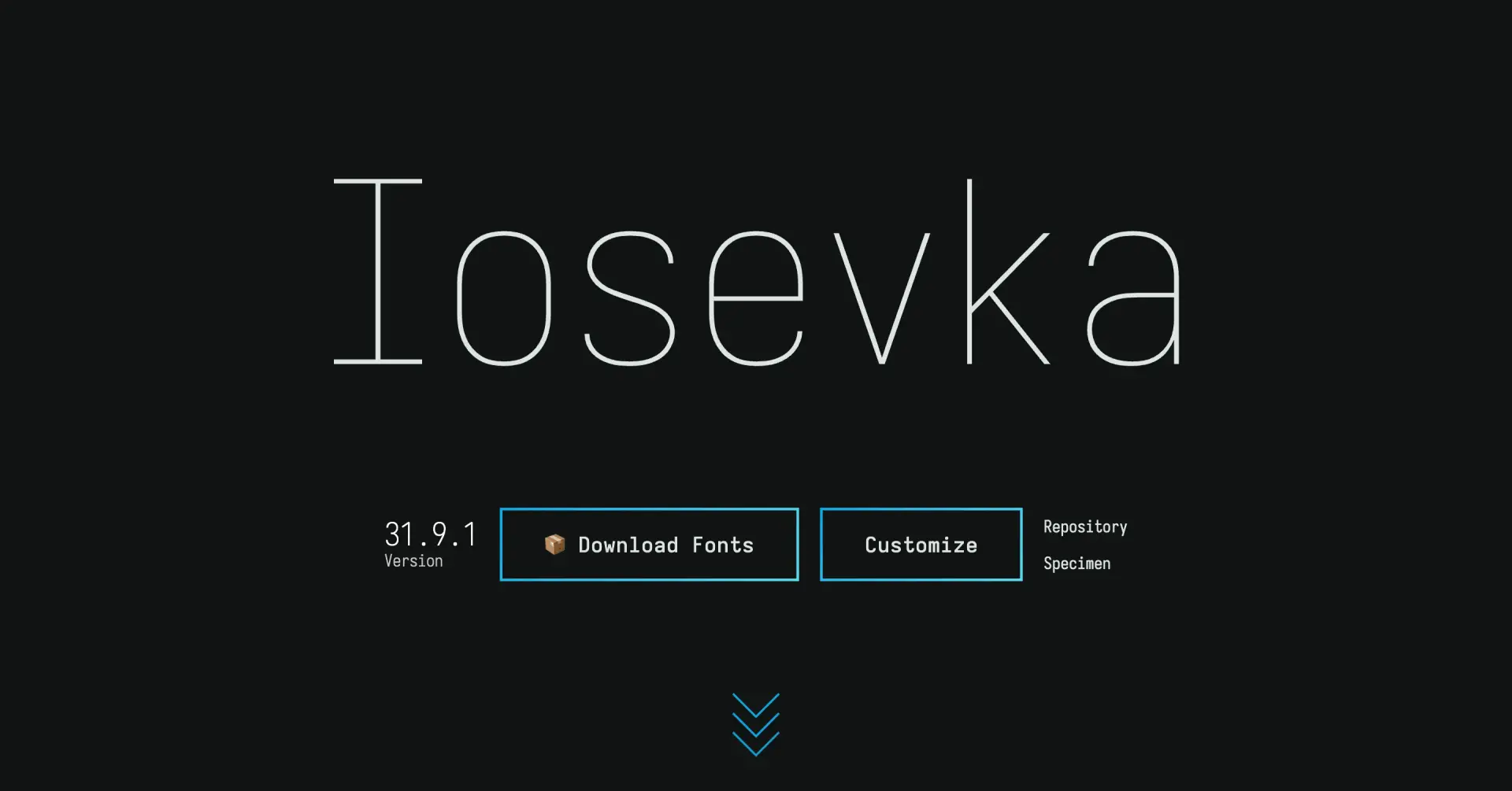 Font developpement iosevka