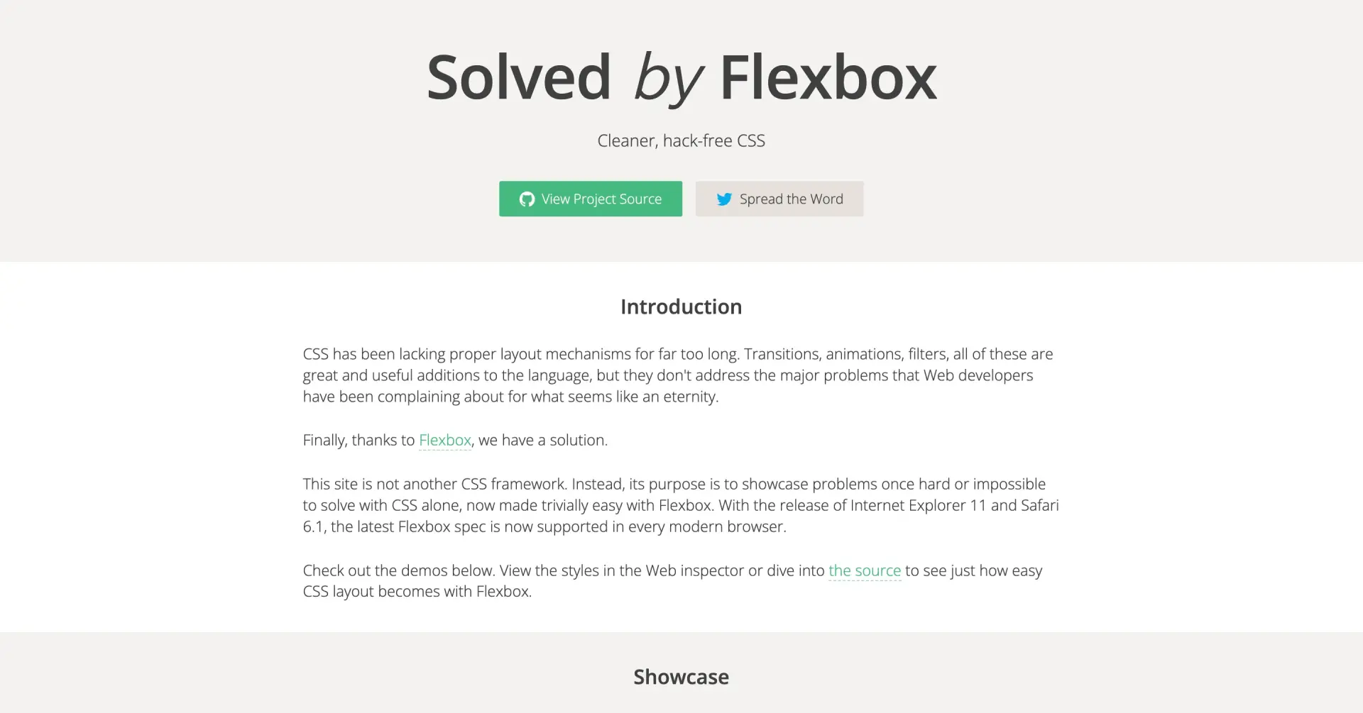 Framework flexbox