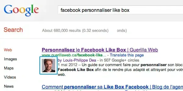 Afficher votre photo de profil dans les résultats de recherche de Google