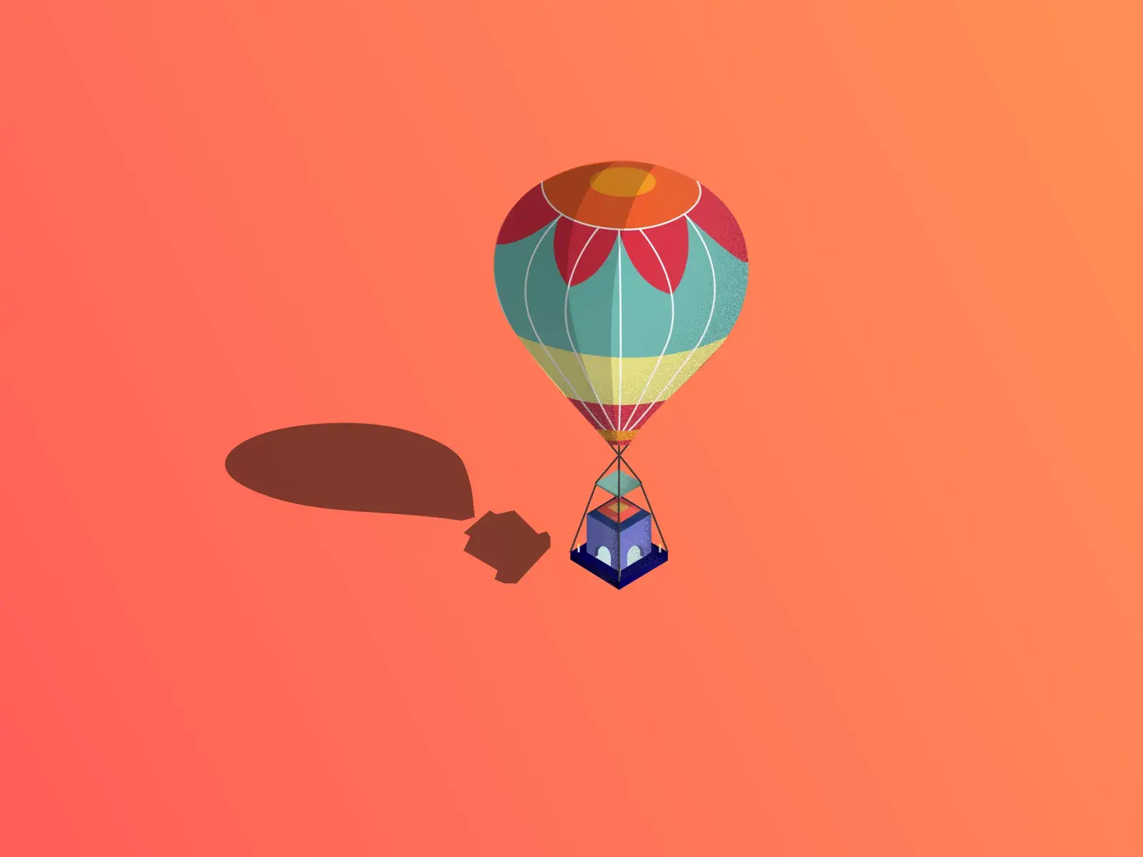 Pantone 2019 hot air balloon