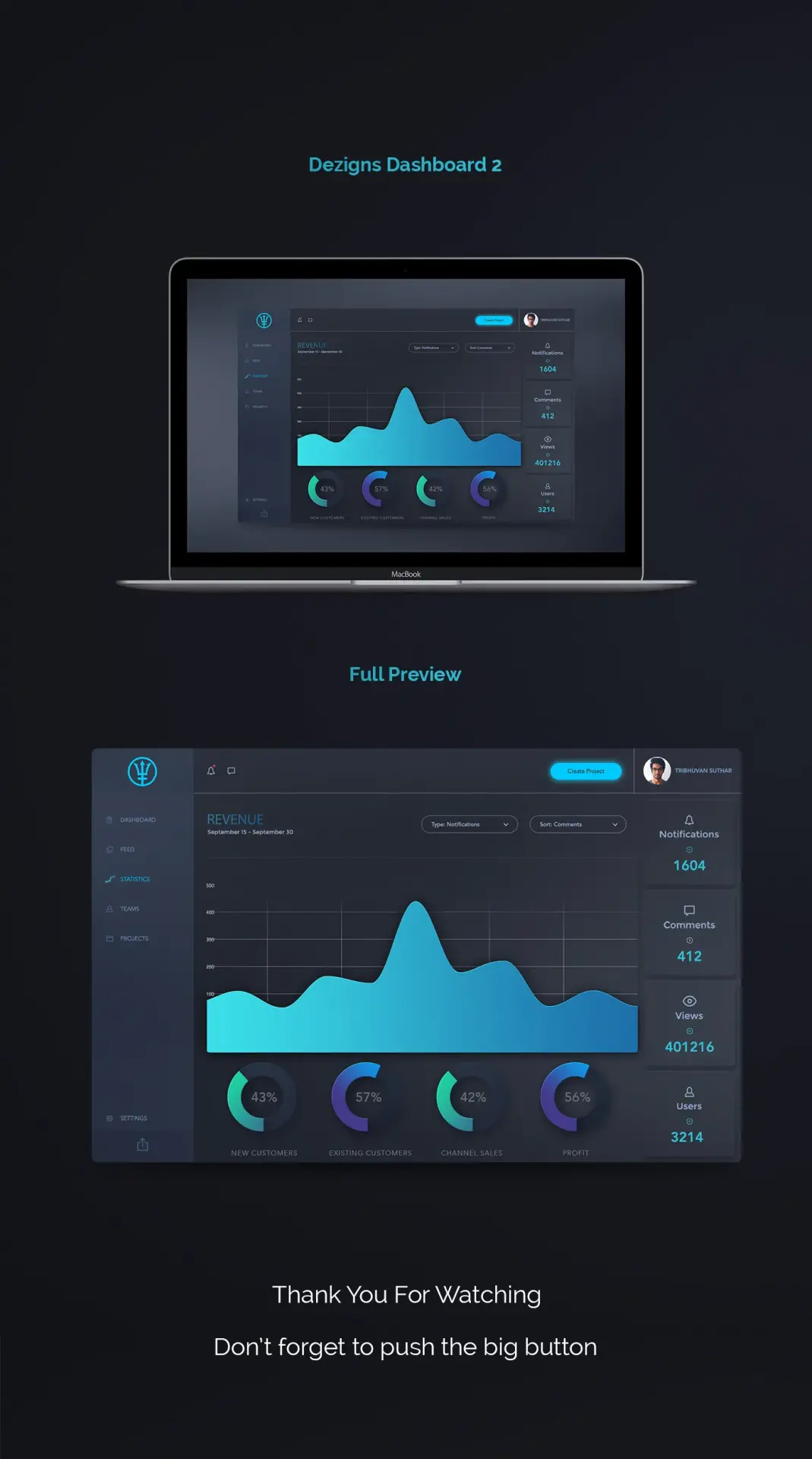 Psd dashboard