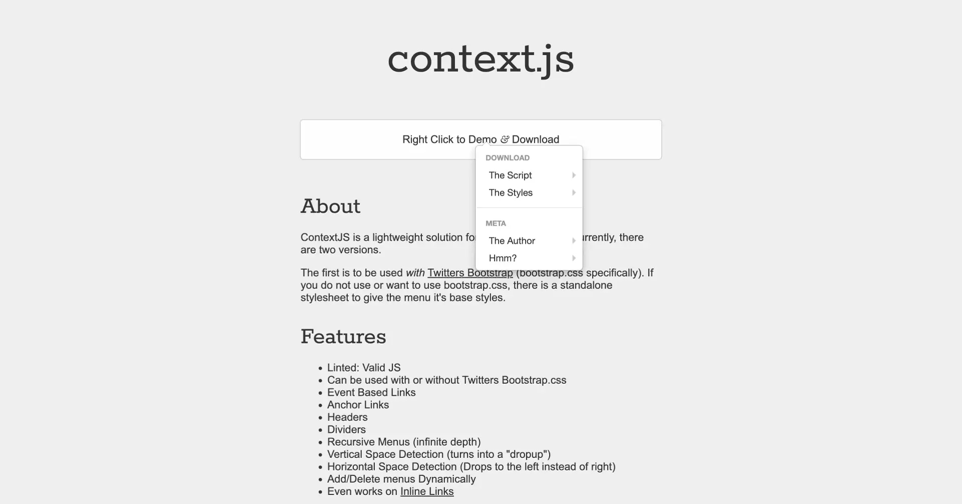 Ressource javascript navigation context js