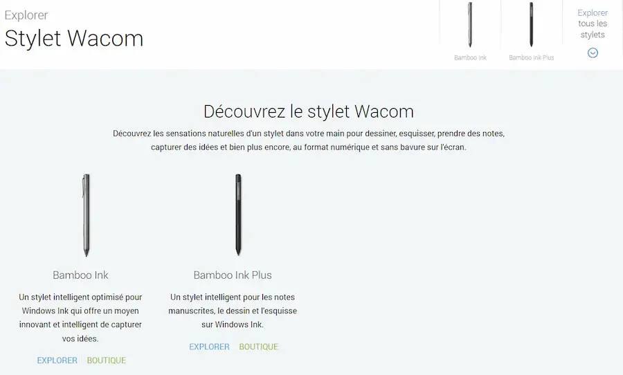 Stylet wacom