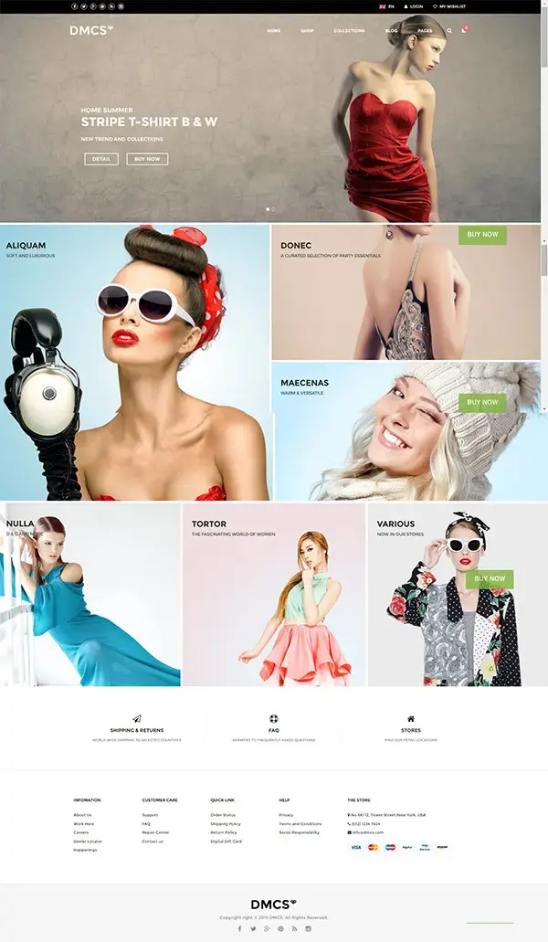 The dmcs woocommerce theme