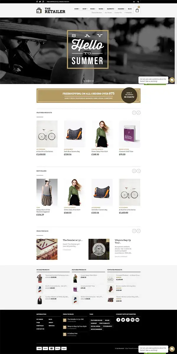 The retailer responsive wordpress