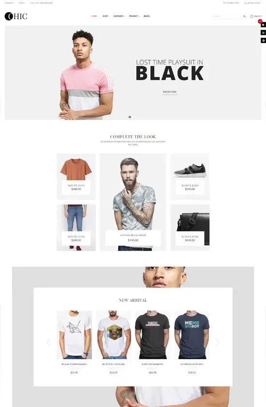 Theme prestashop mode leo chic