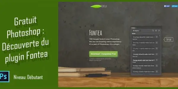 Tuto photoshop gratuit fontea le plugin photoshop pour travailler avec google fonts photoshop
