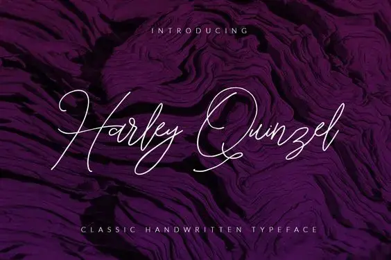 Typographie harley quinzel