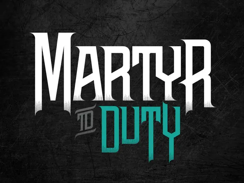 Typographie martya to duty