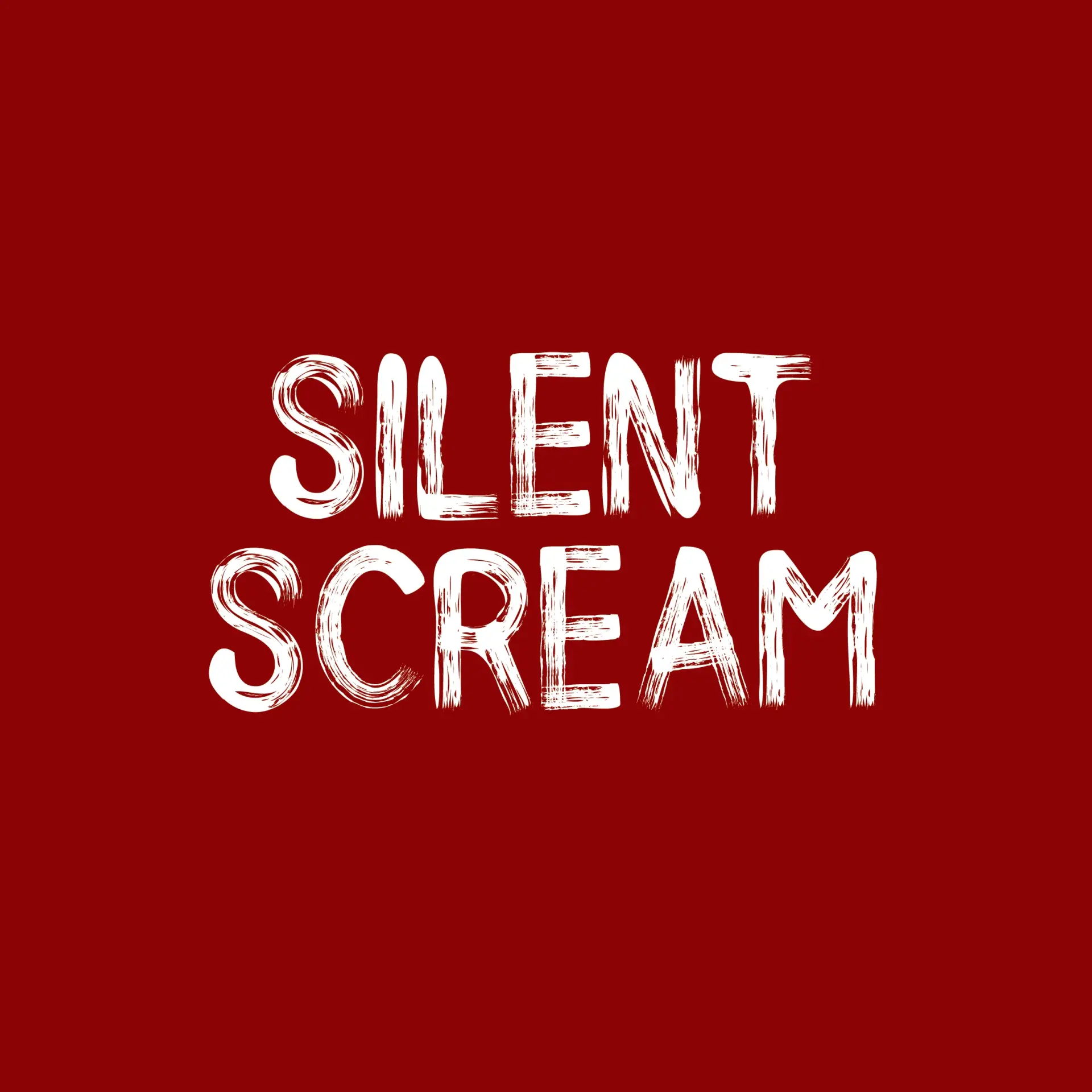 Typographie silent scream