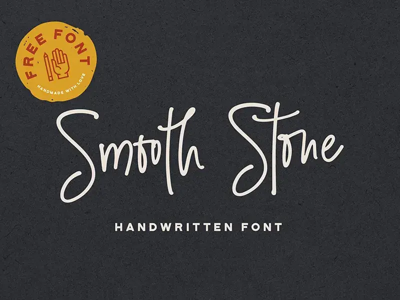 Typographie smooth stone