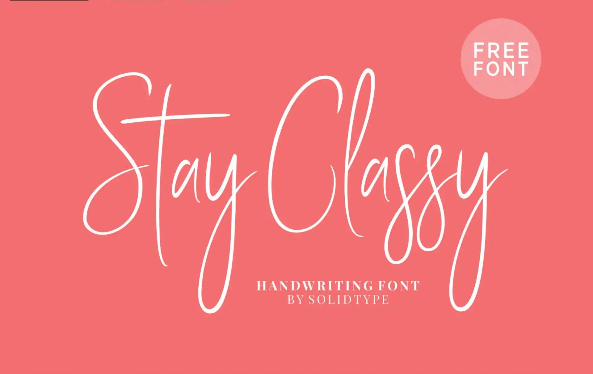 Typographie stay classy