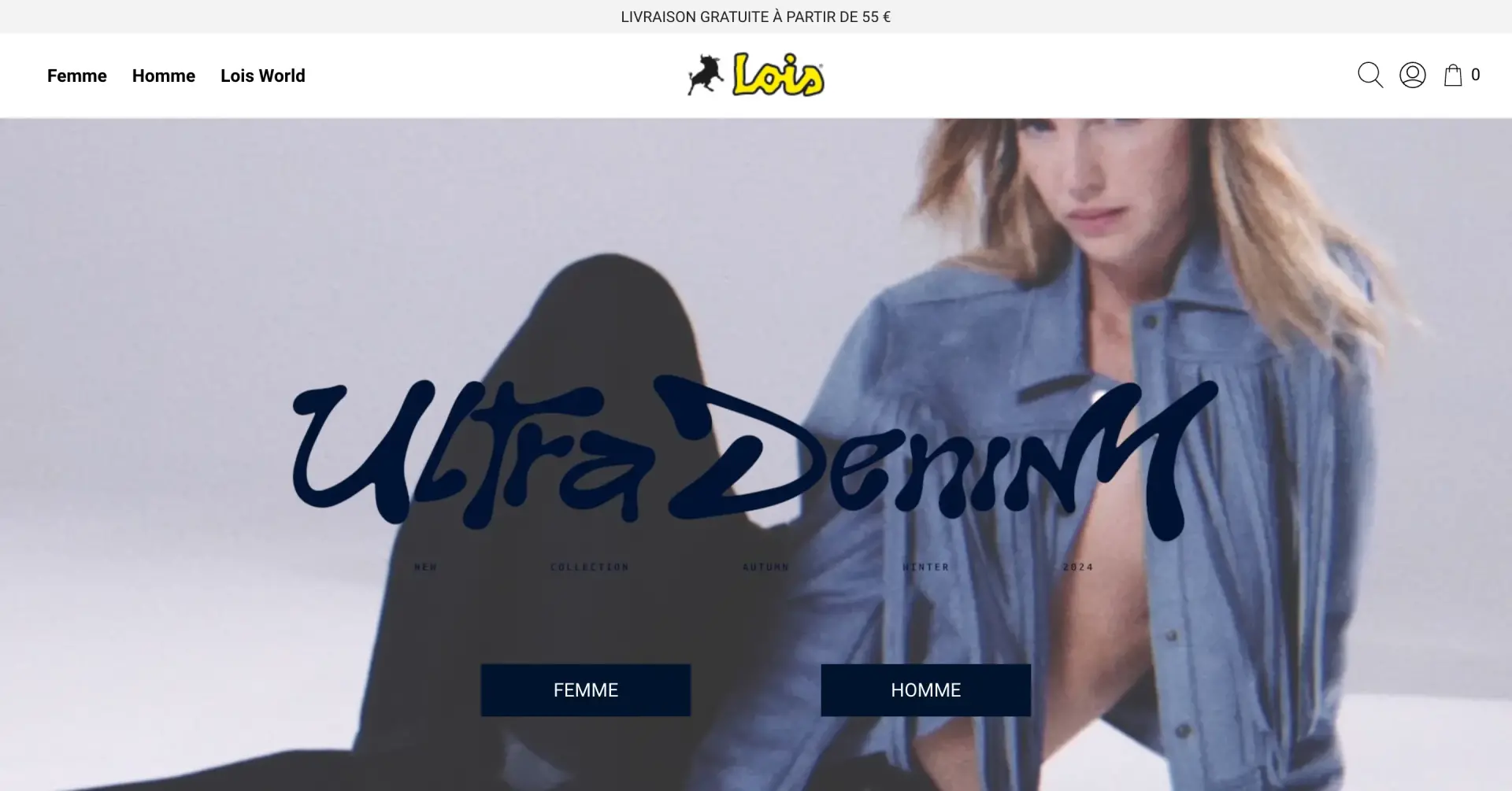 Webdesign mode lois jeans