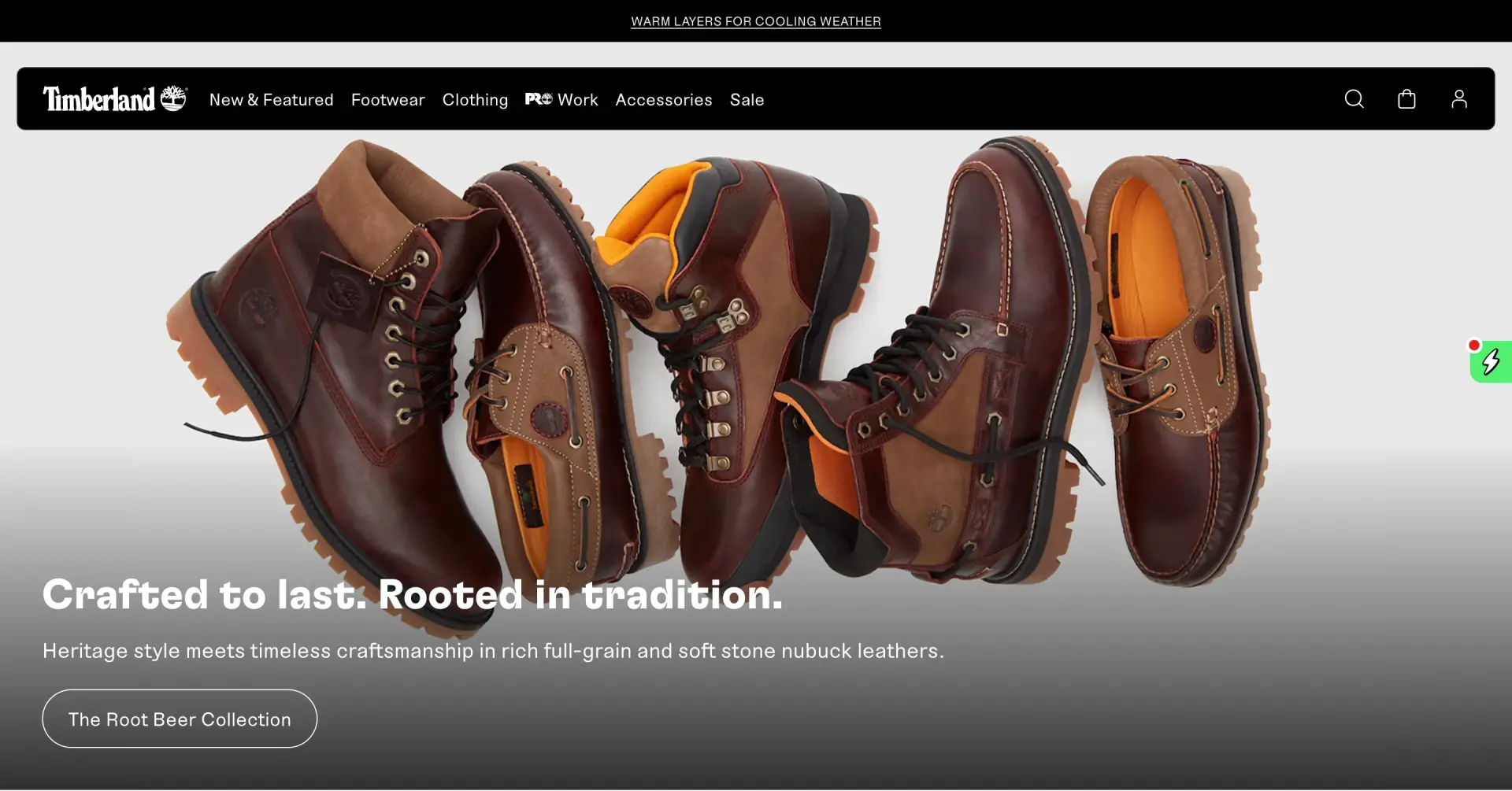 Webdesign mode timberland